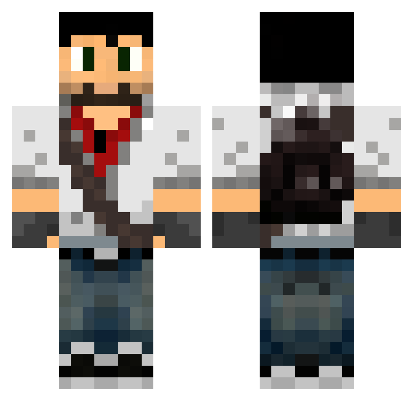 VengefulSoul Minecraft skin, front and back view