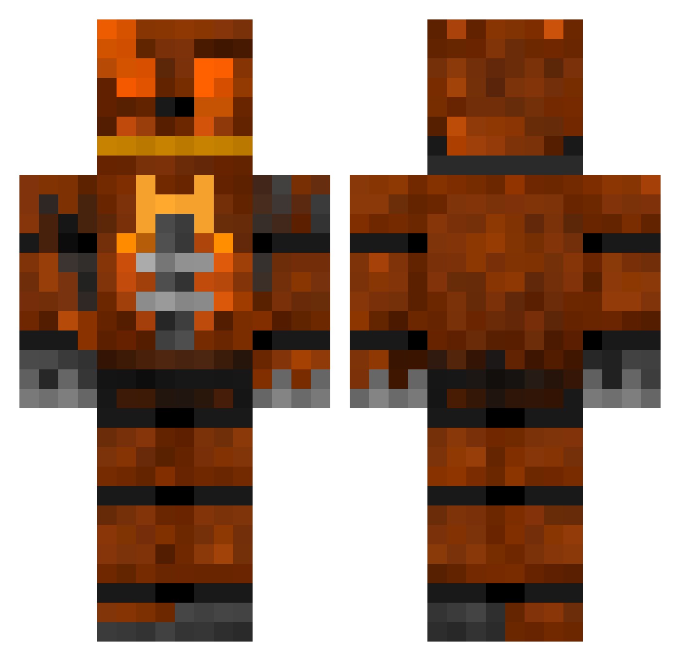 gigi59_ Minecraft skin, front and back view