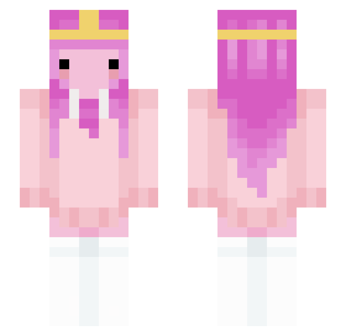 iheartcarti Minecraft skin, front and back view