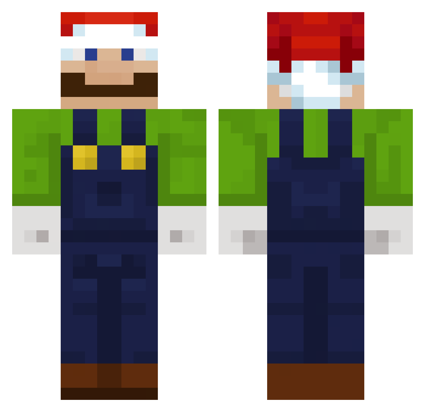 jooshthememe Minecraft skin, front and back view