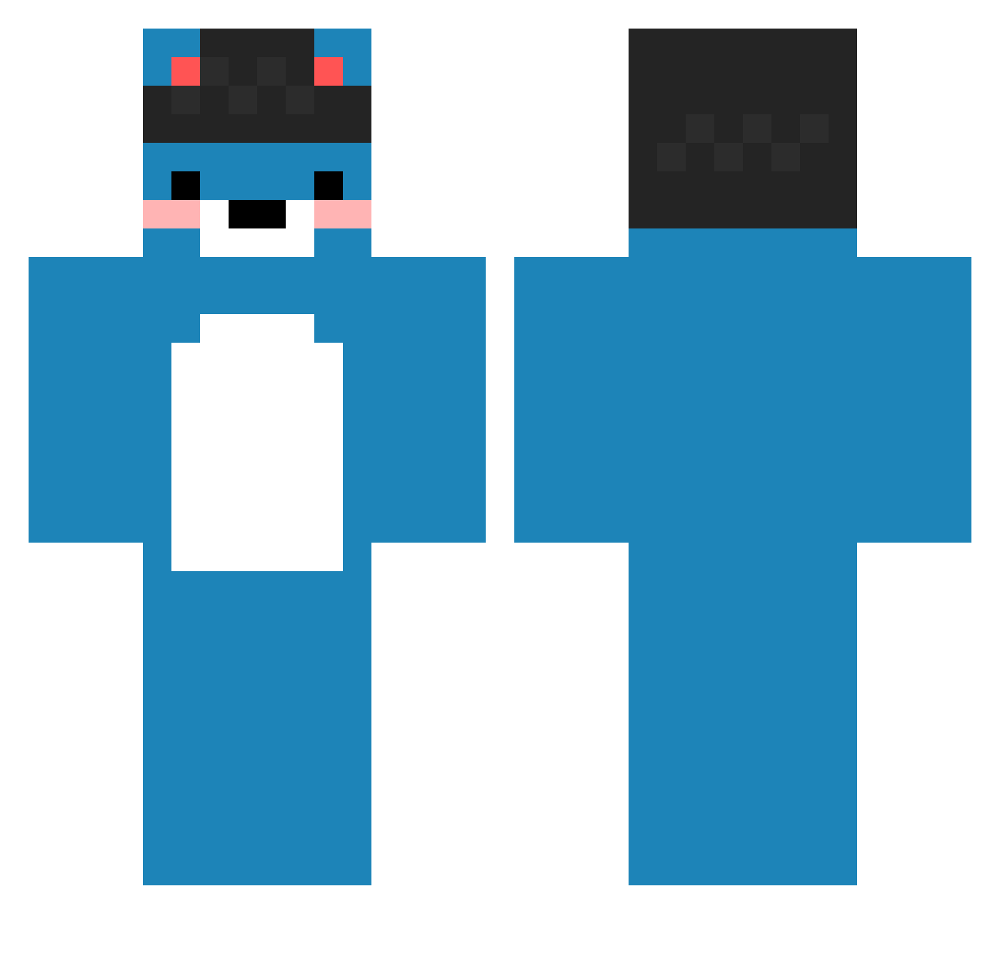 Titan_Pilot Minecraft skin, front and back view