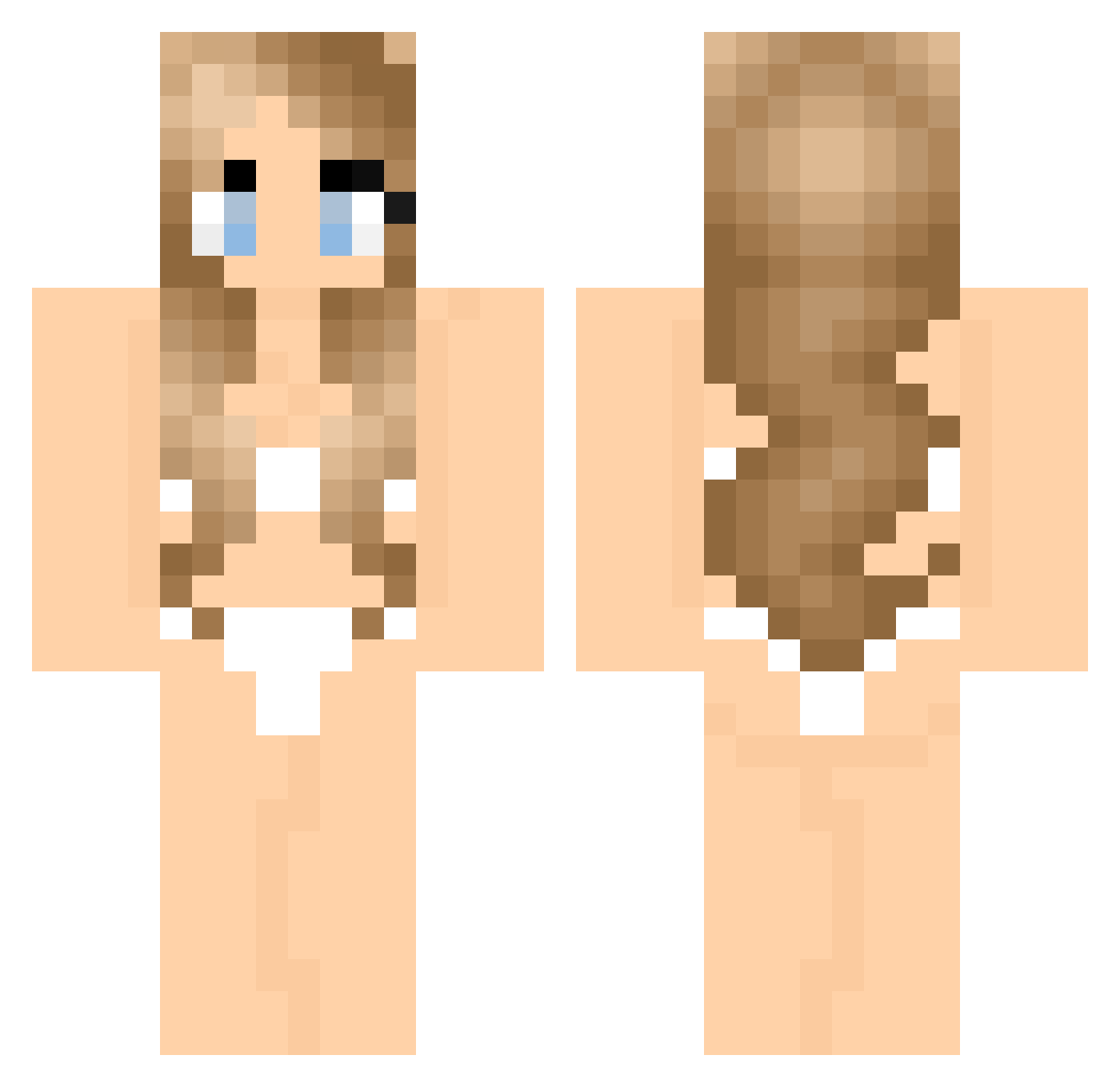 Lennih123 Minecraft skin, front and back view