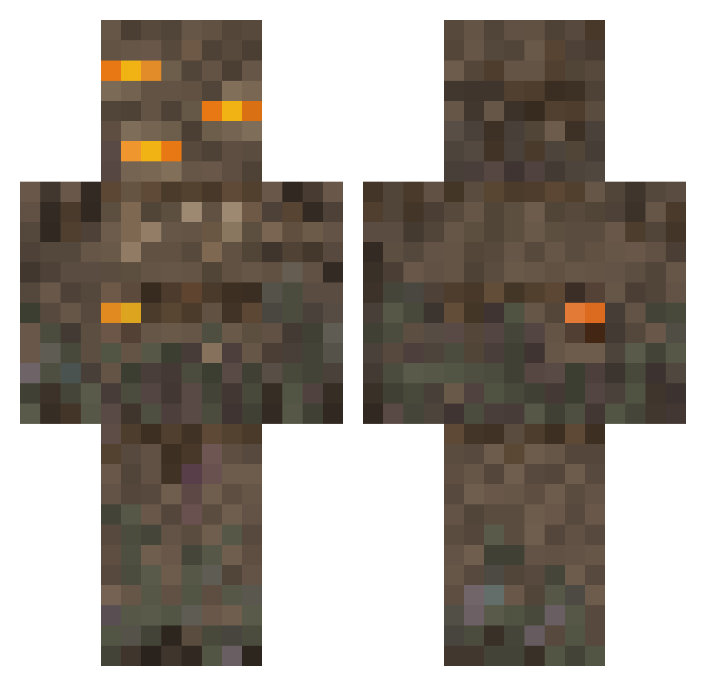 teckwhye Minecraft skin, front and back view