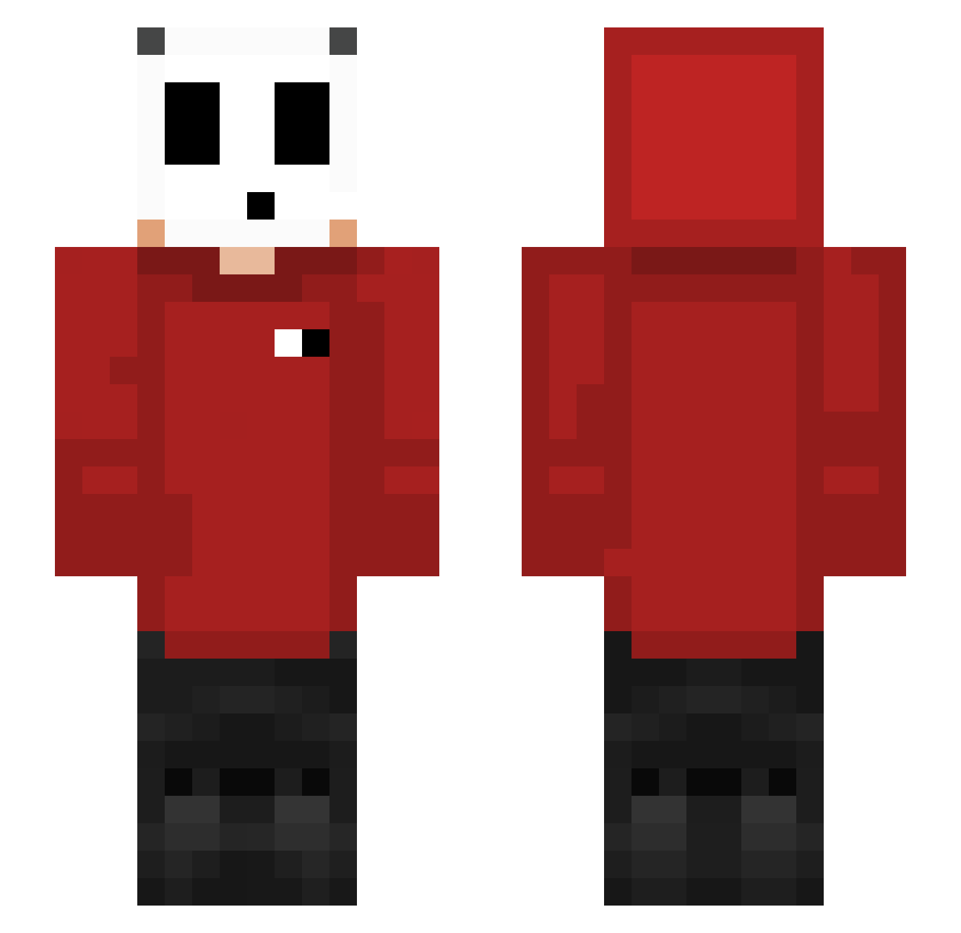 LunaticCultist_ Minecraft skin, front and back view