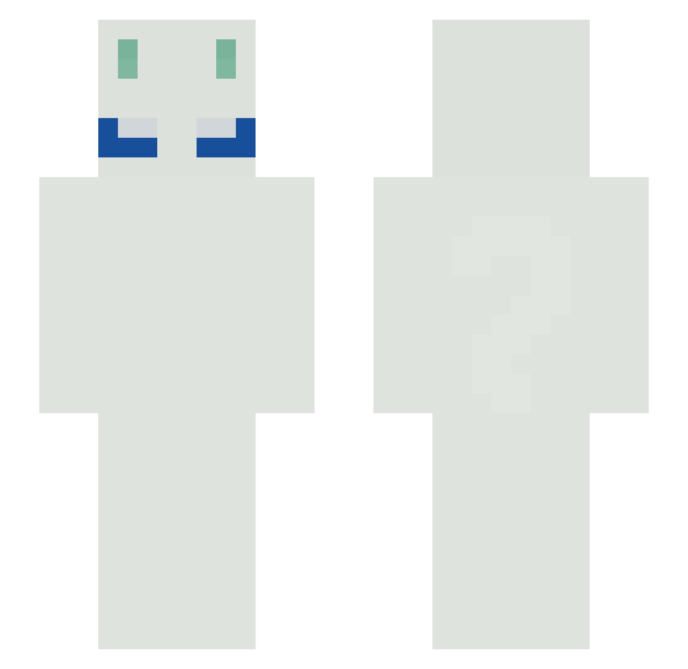 MrVariio Minecraft skin, front and back view