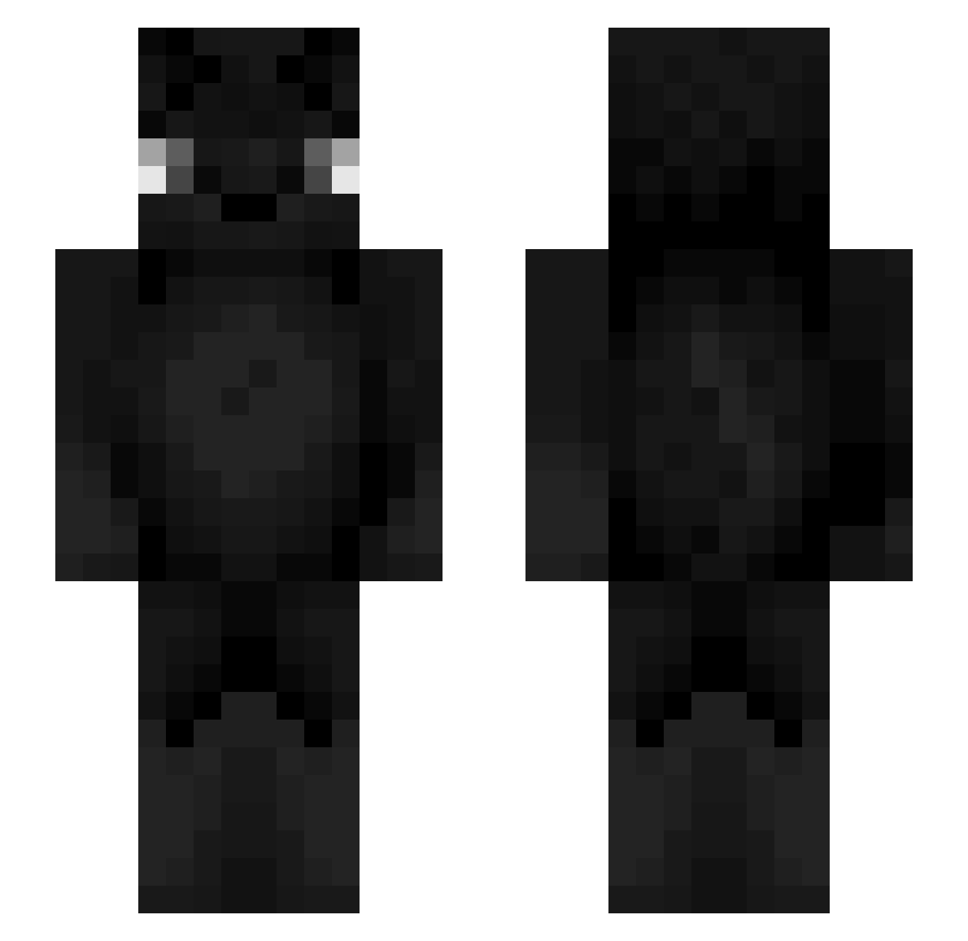 JoJanne Minecraft skin, front and back view