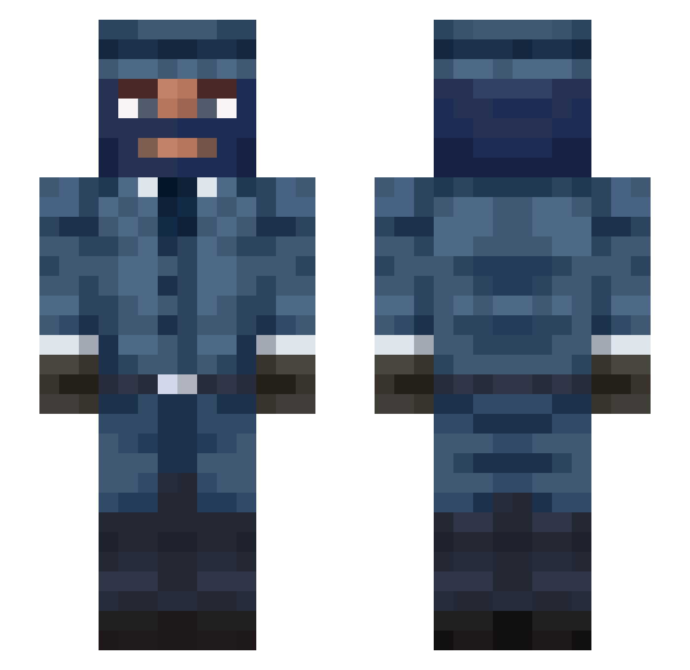 Youssef_ob Minecraft skin, front and back view