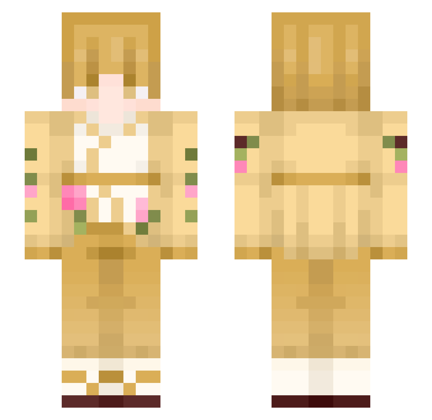 Yelty_ Minecraft skin, front and back view