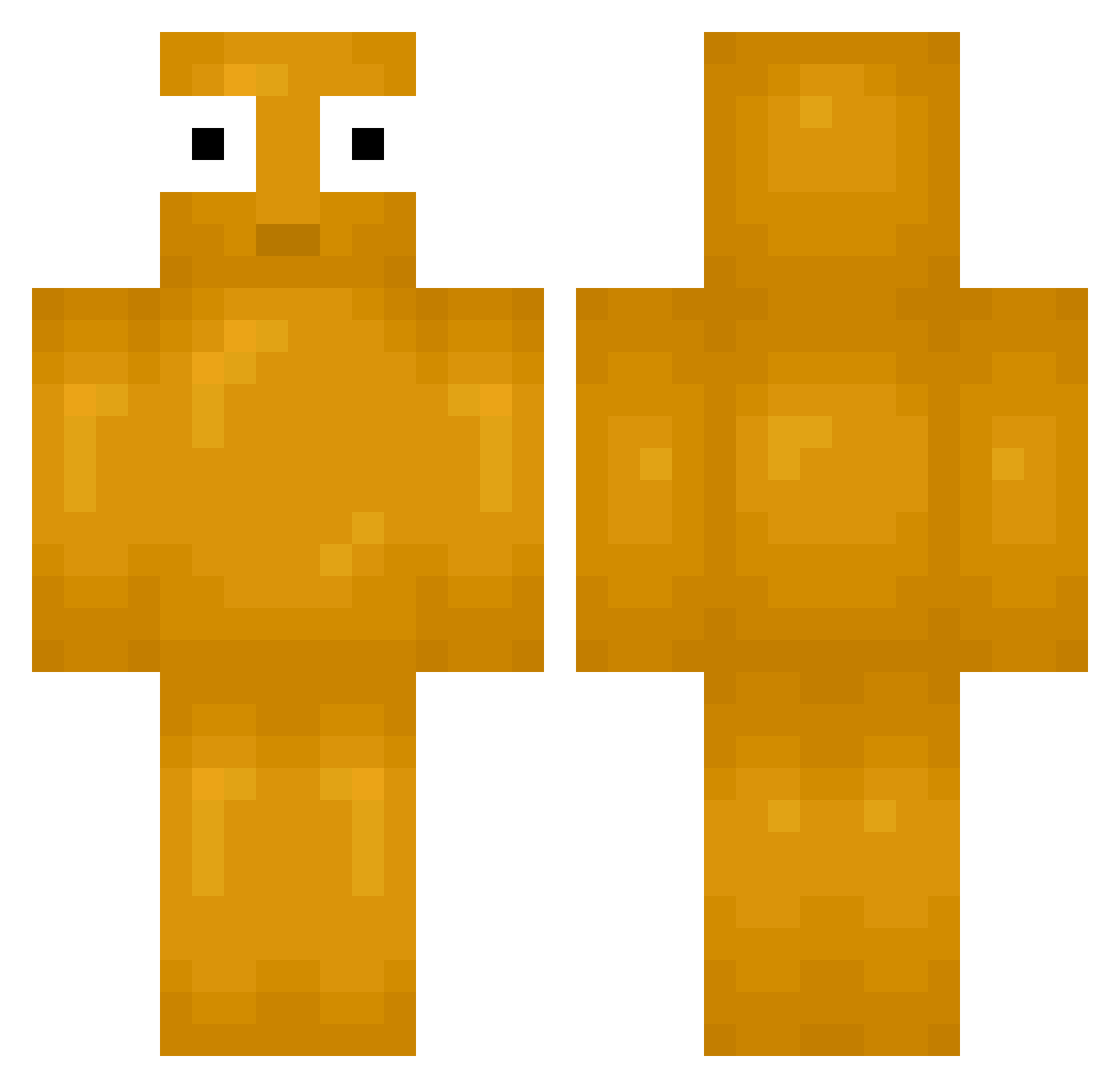 JacobyD Minecraft skin, front and back view