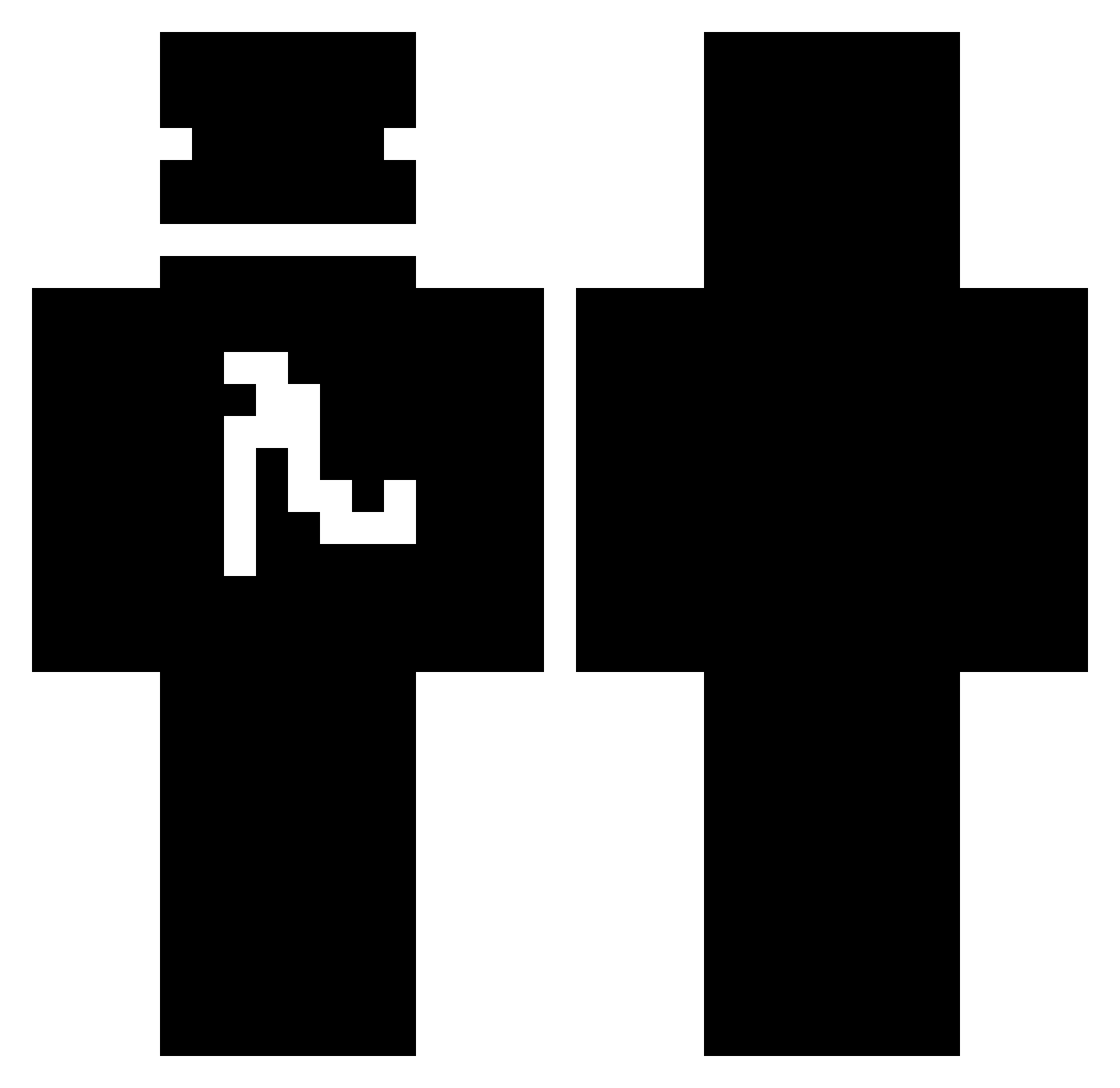 NotMendezz_ Minecraft skin, front and back view