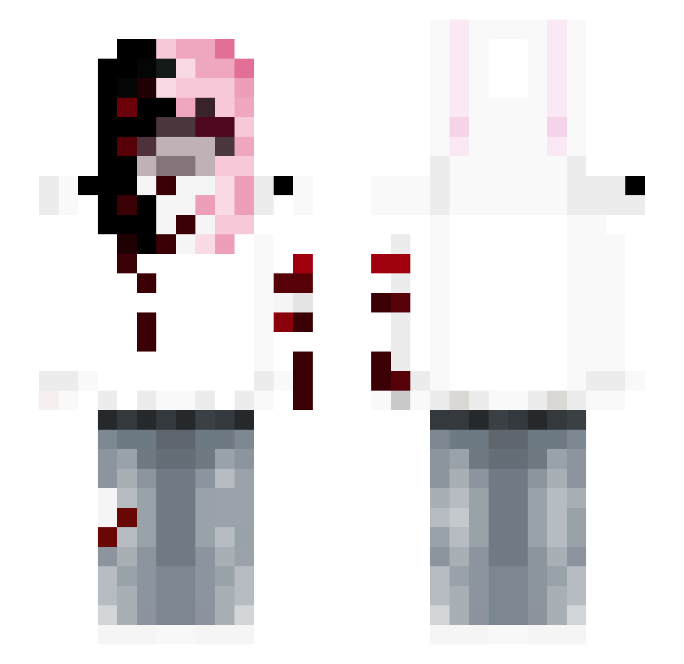 digitalcupid27 Minecraft skin, front and back view
