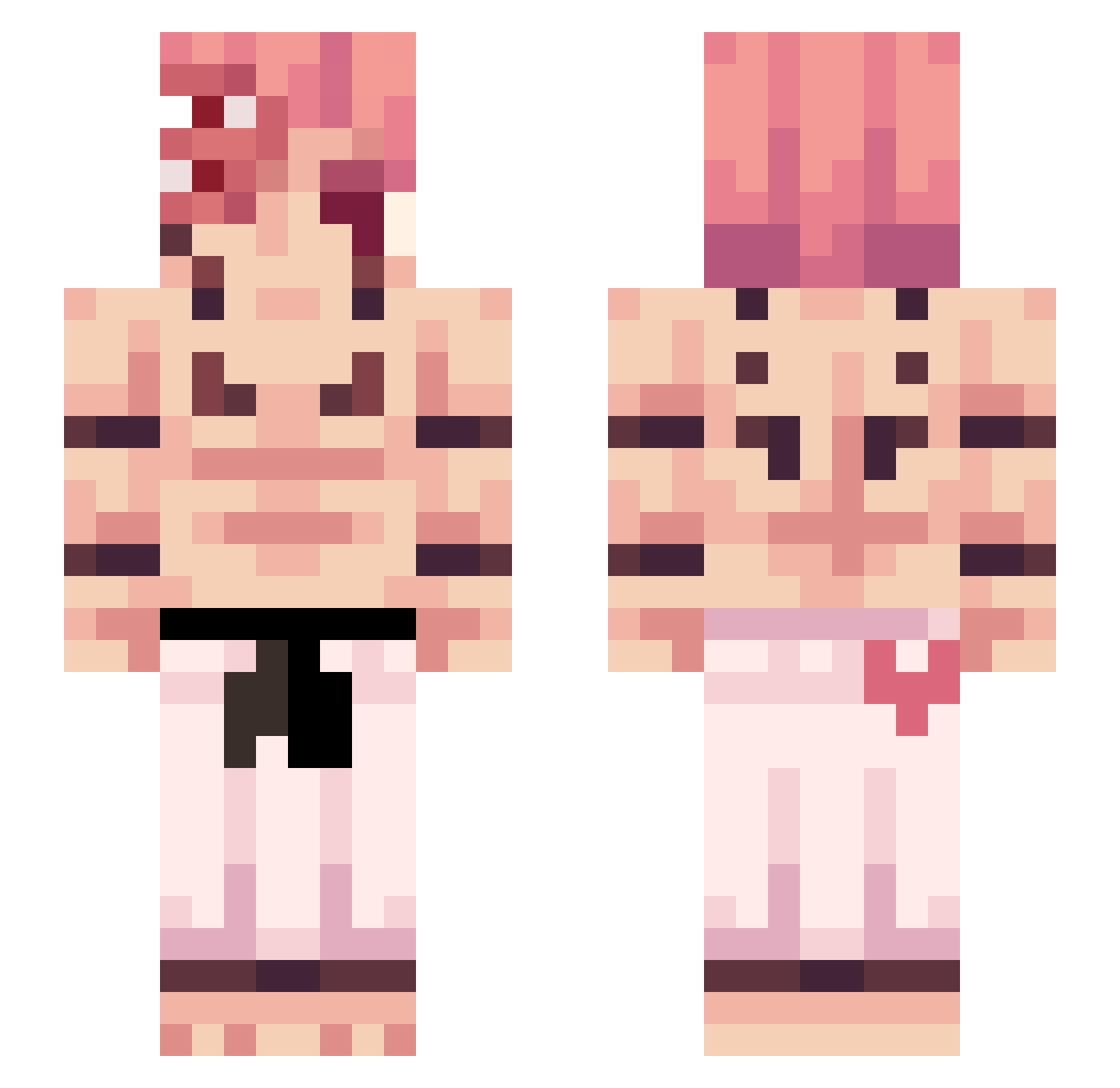 cixcarisma Minecraft skin, front and back view