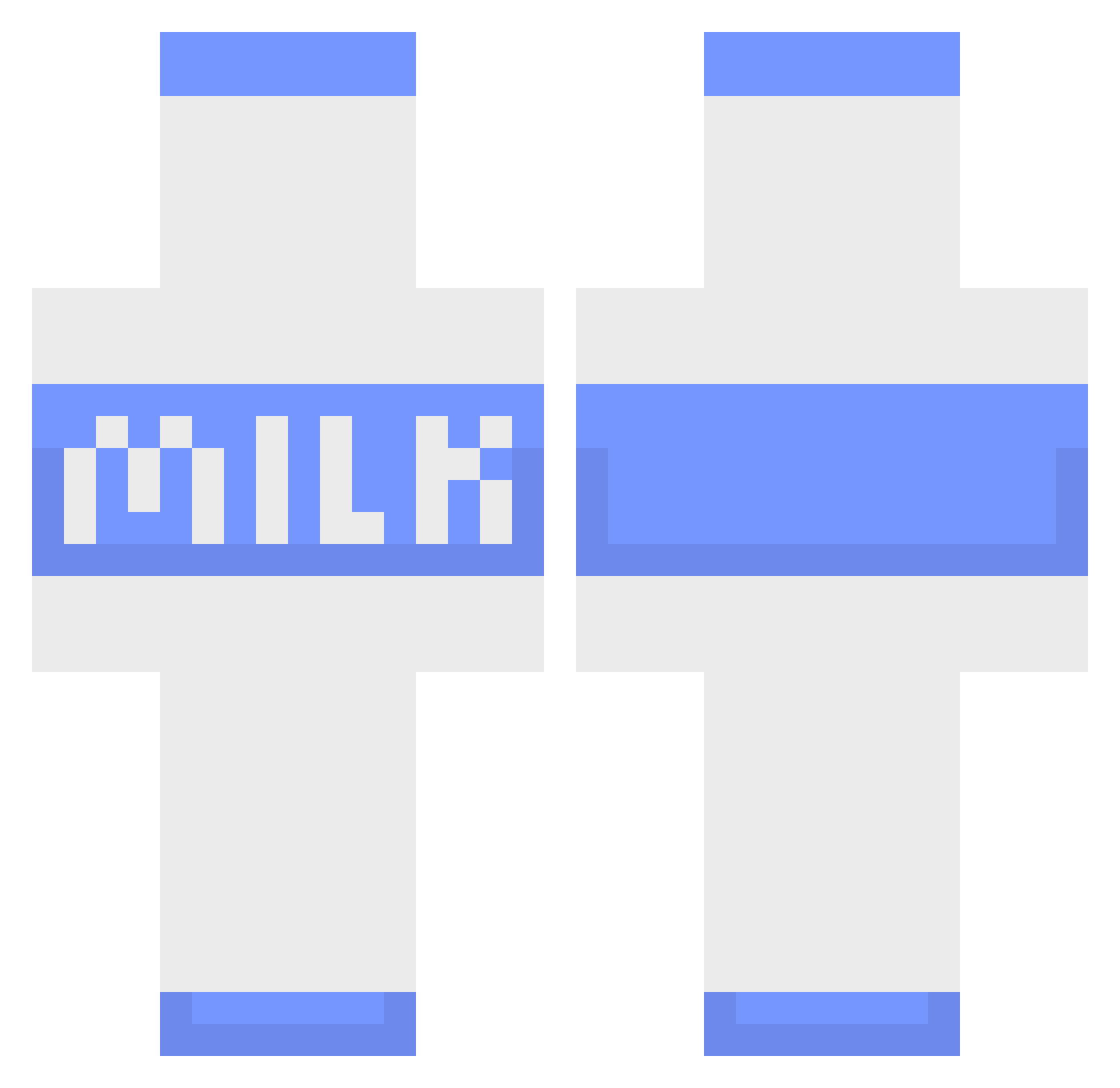 WhiteOutWizard Minecraft skin, front and back view
