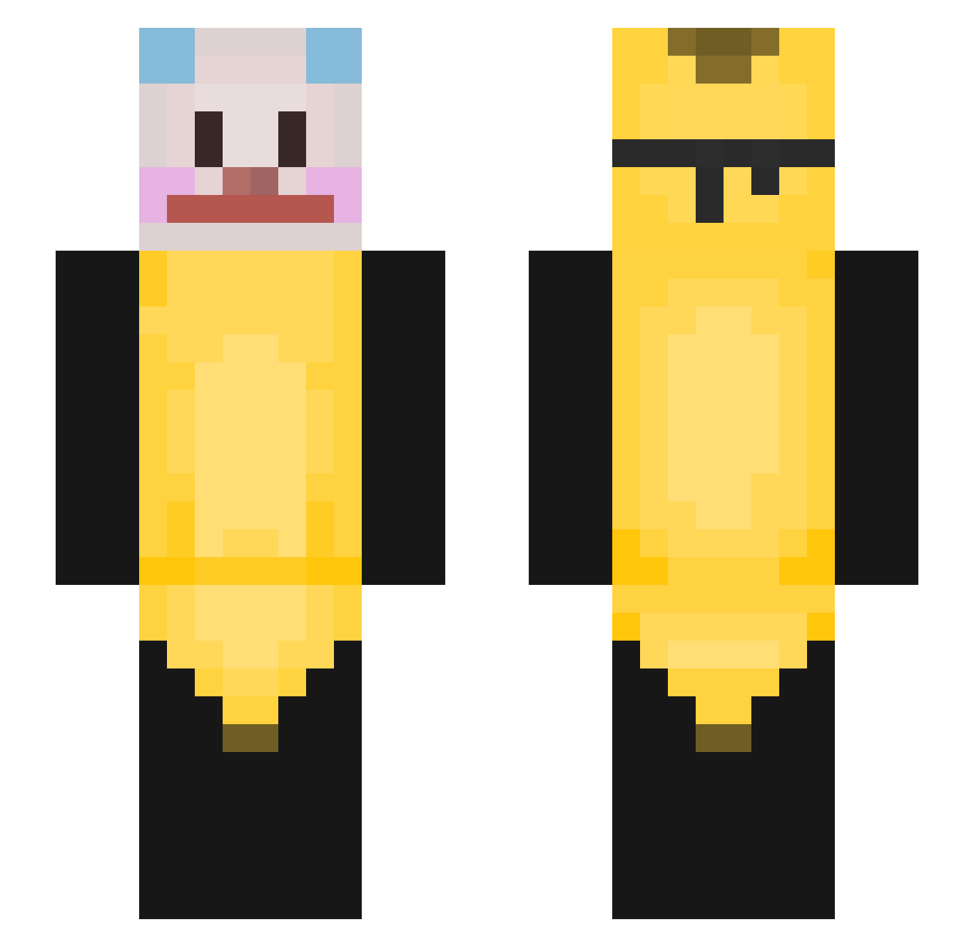 merequetengue11 Minecraft skin, front and back view