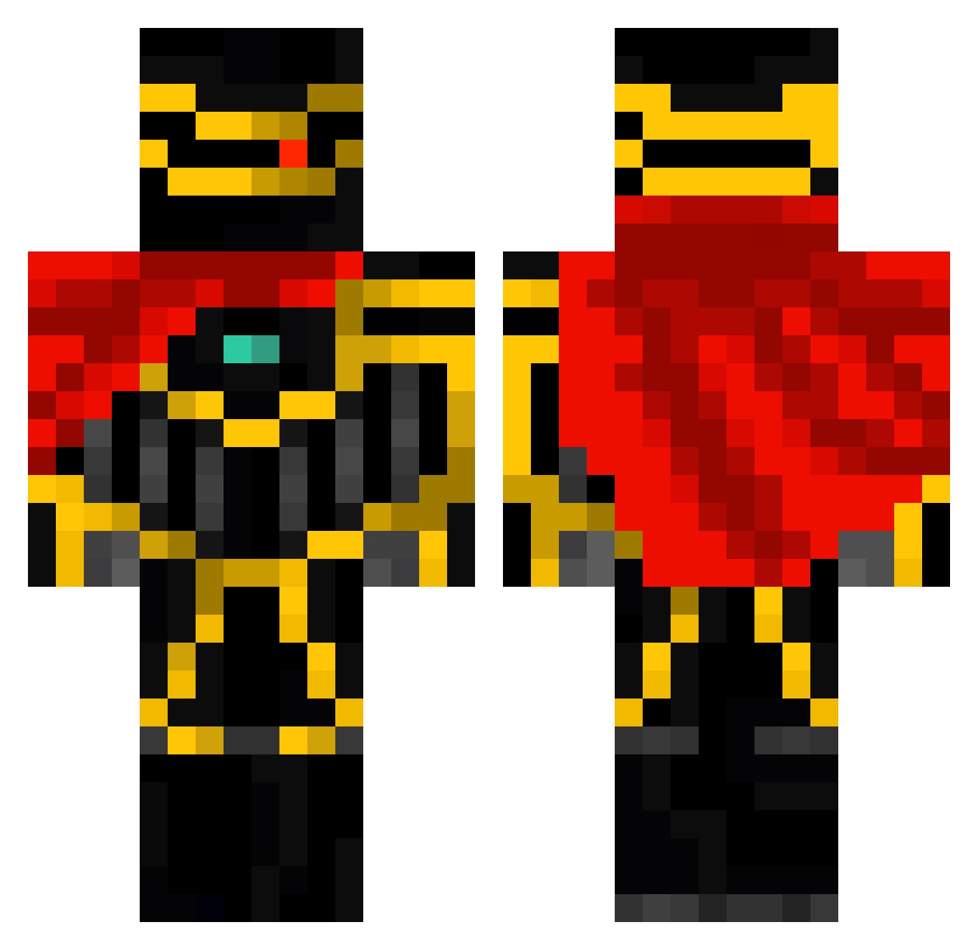 lucascraft228 Minecraft skin, front and back view