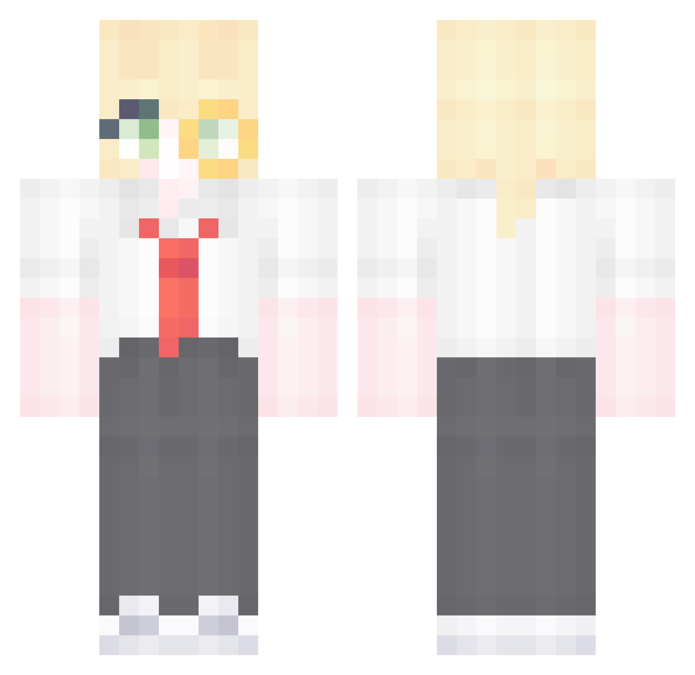 asever_ Minecraft skin, front and back view