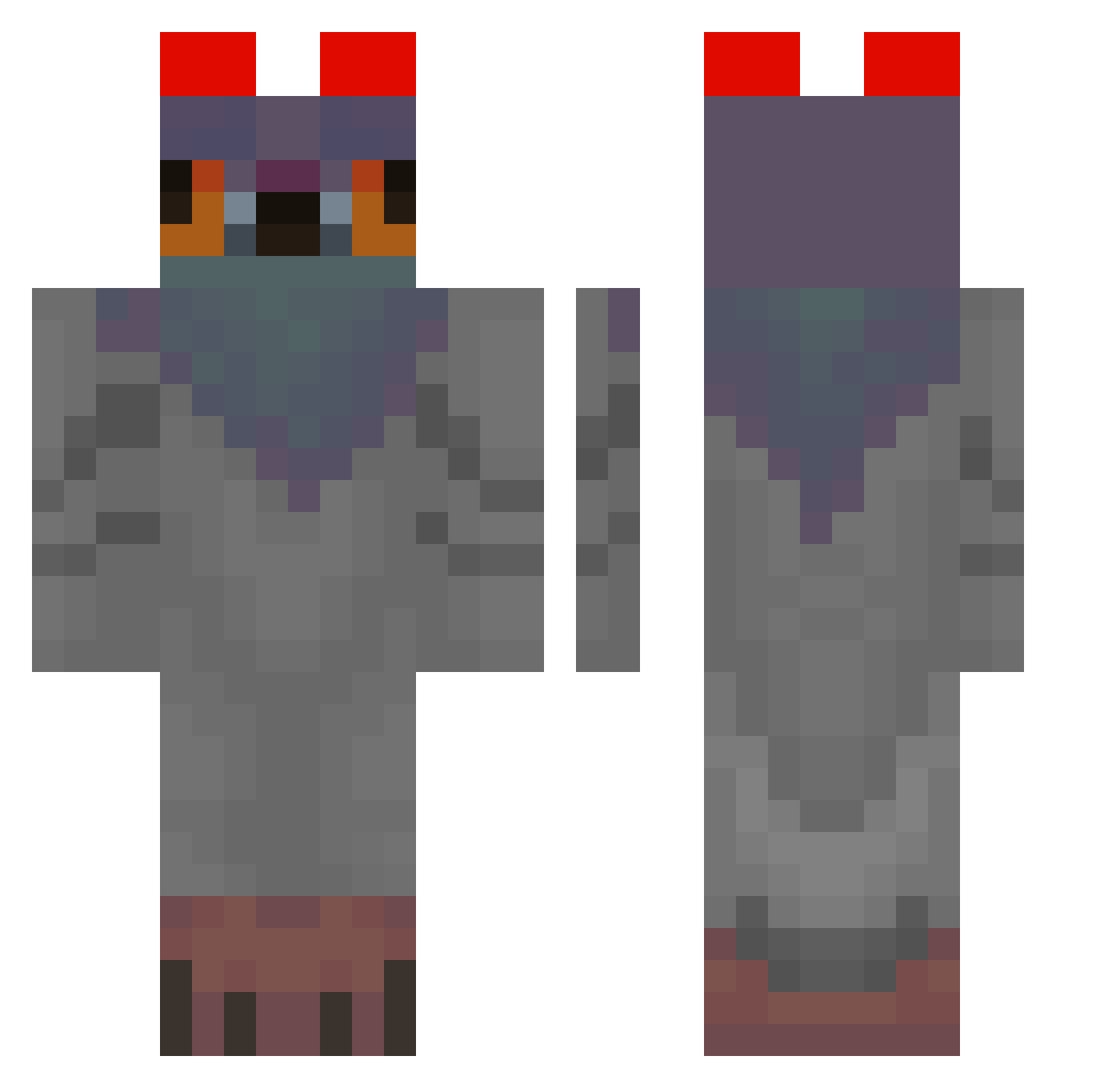 Alem_2601 Minecraft skin, front and back view