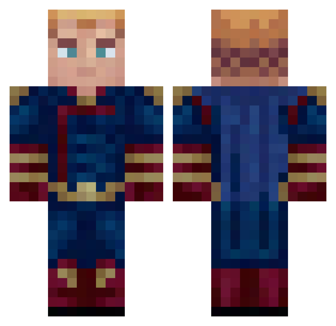 gosick1337 Minecraft skin, front and back view