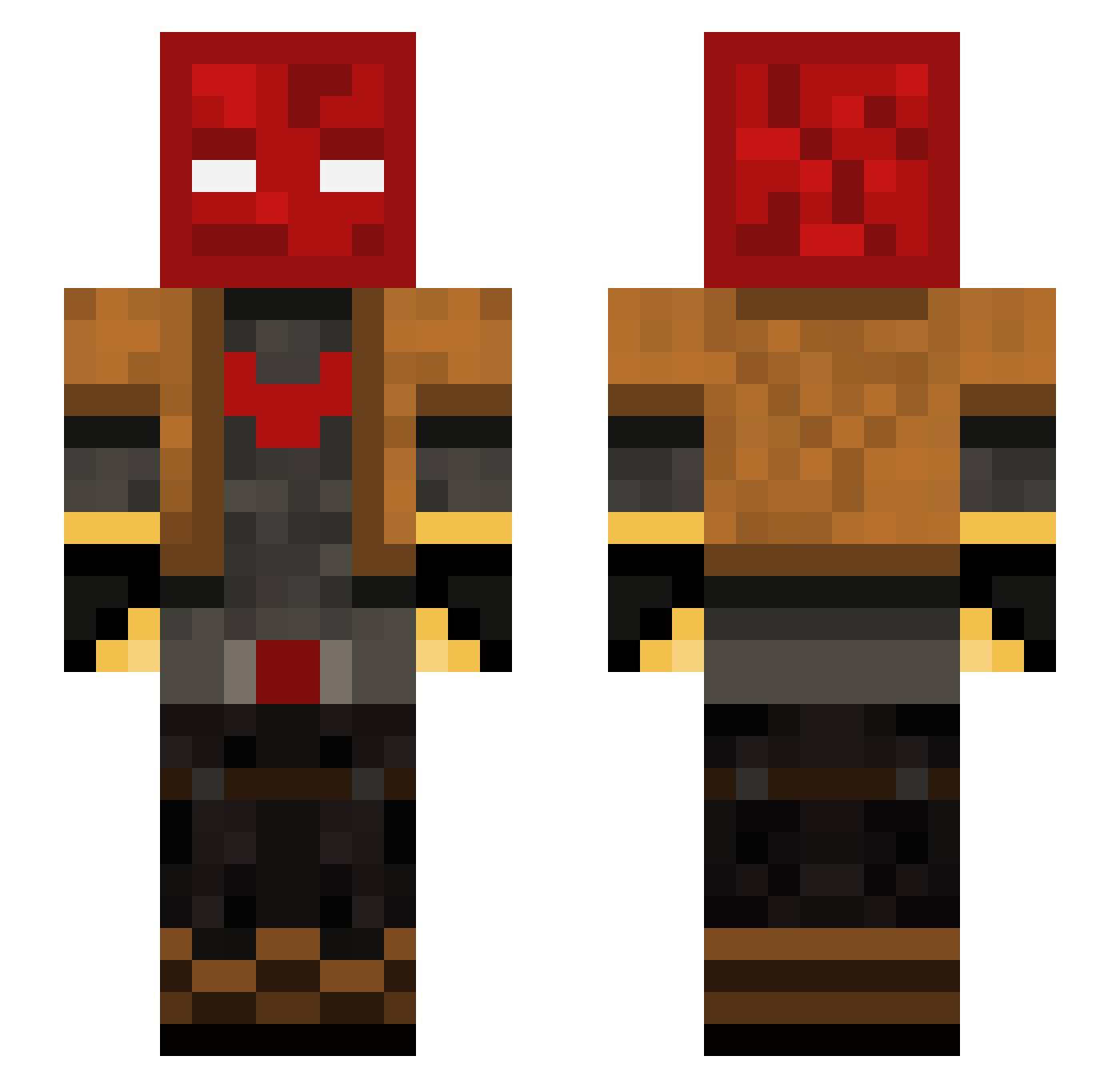 maslo_p1 Minecraft skin, front and back view