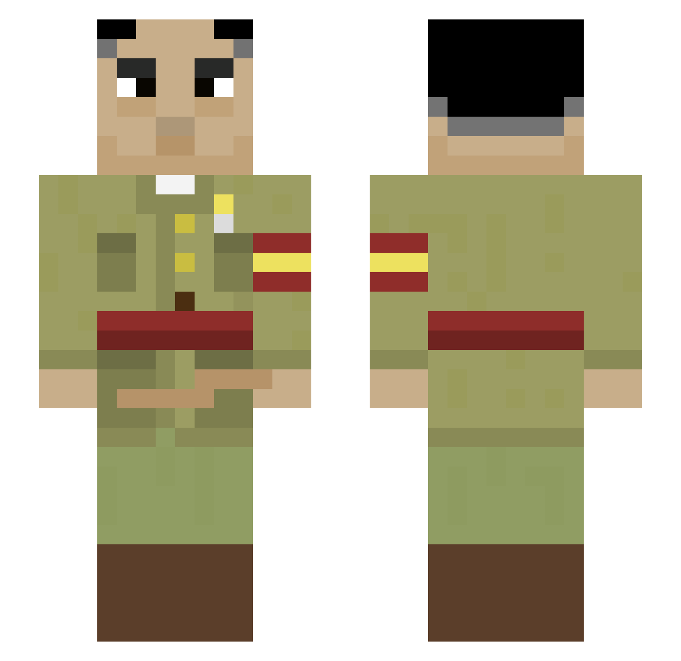 gonagonas Minecraft skin, front and back view