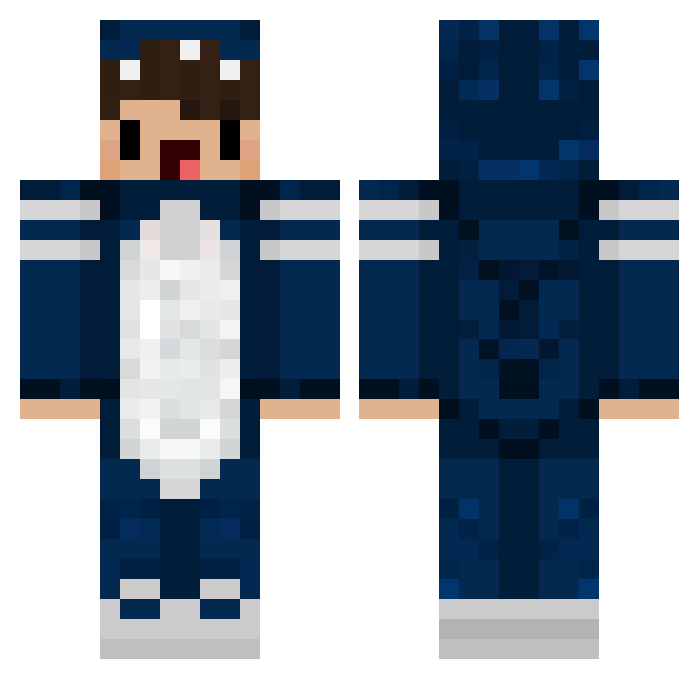 gio1000_V Minecraft skin, front and back view