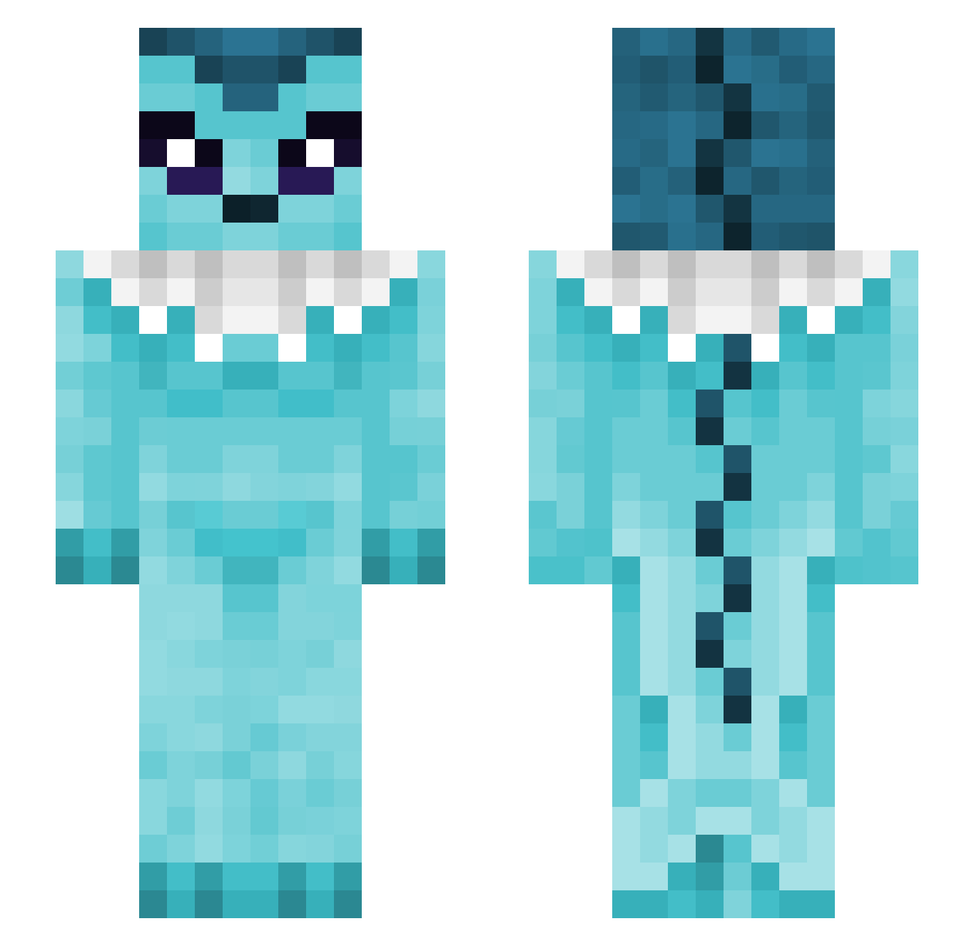 ElKraKen37 Minecraft skin, front and back view