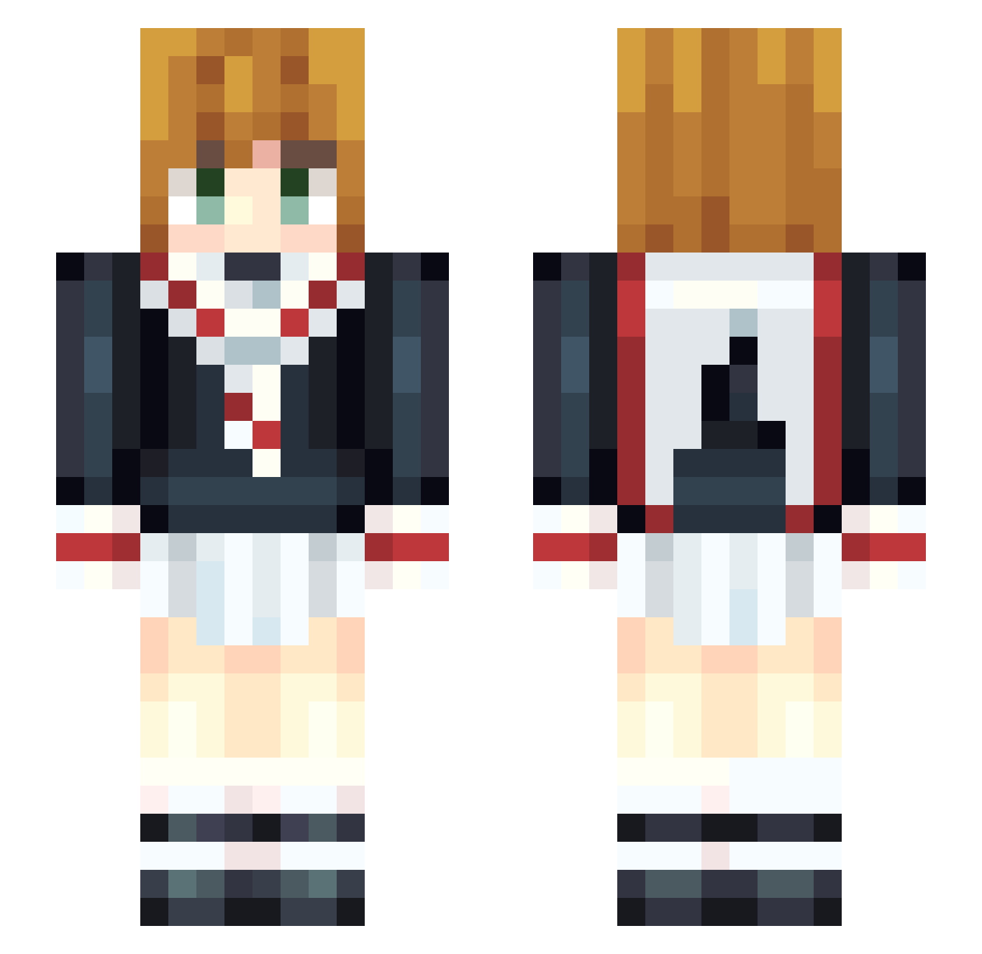 ChunNuan_WeiZhi Minecraft skin, front and back view