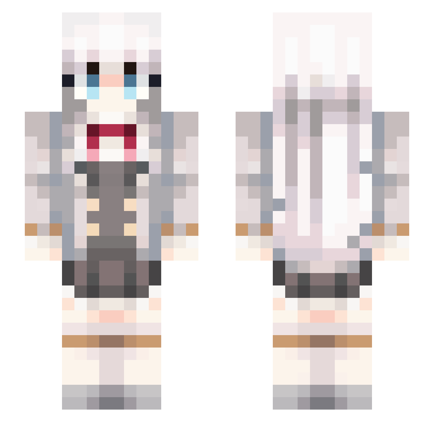 ASTAGF1RULLAH Minecraft skin, front and back view