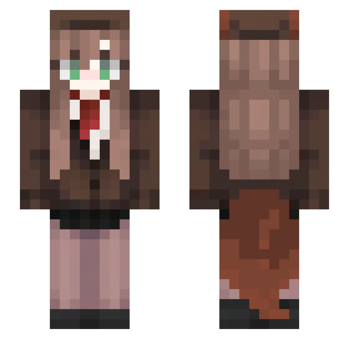 Stawropoli Minecraft skin, front and back view