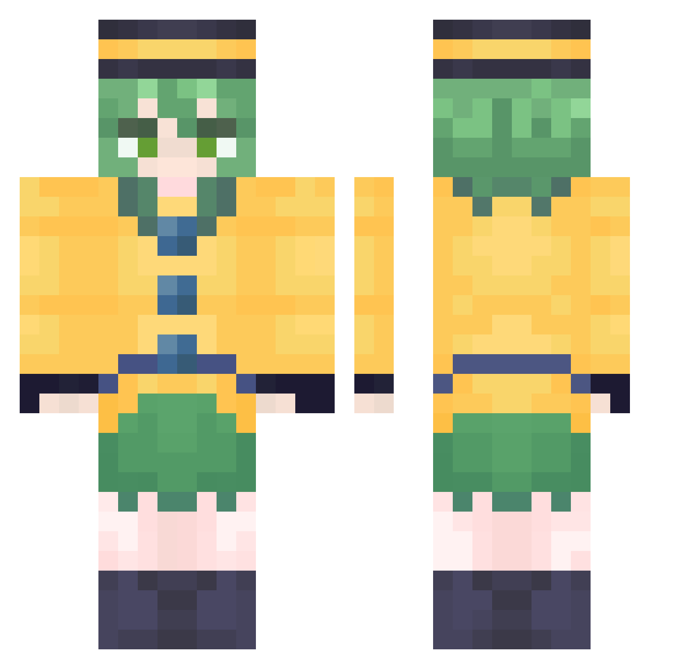 Tapi5933 Minecraft skin, front and back view