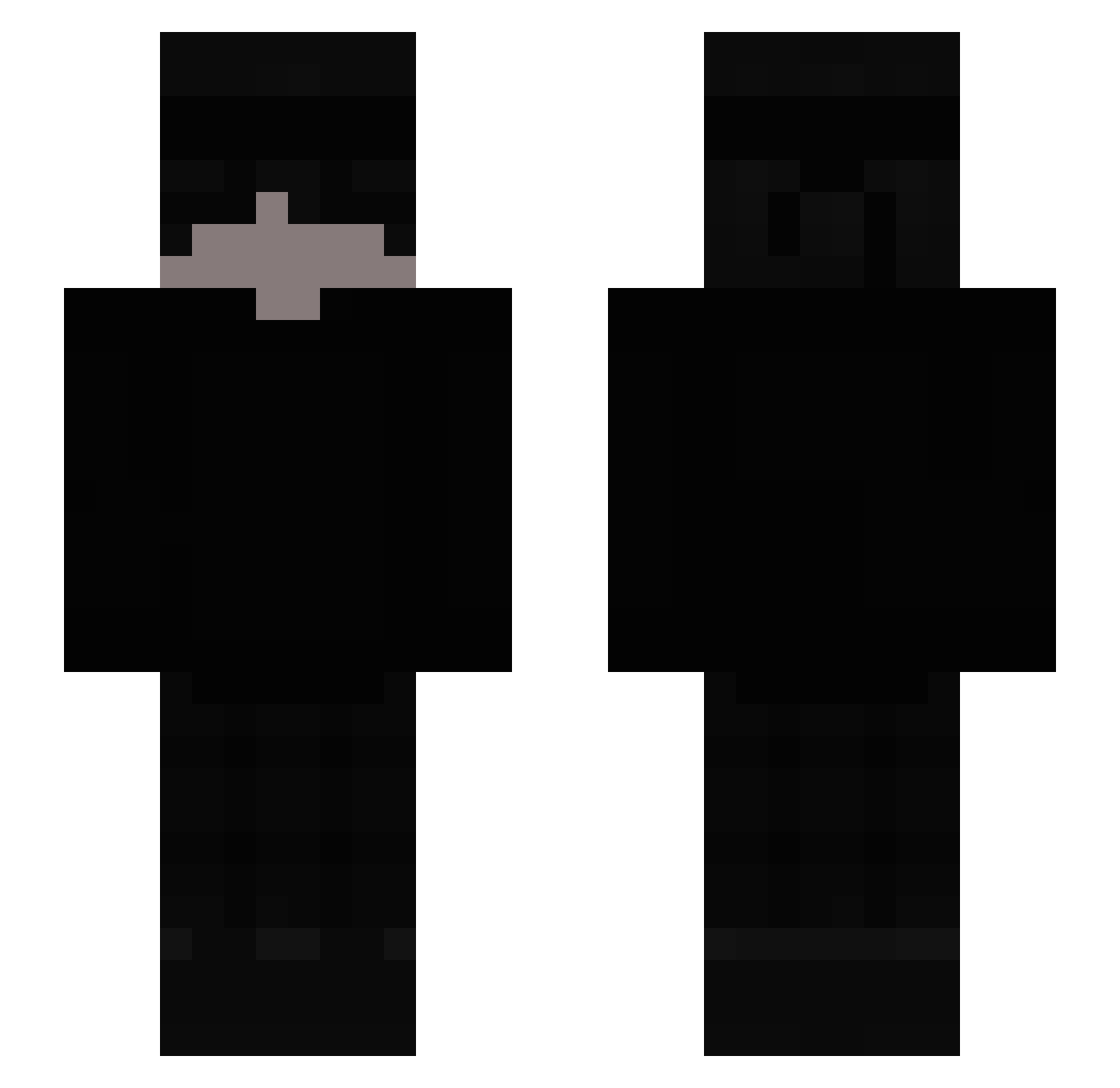 Merawoh69 Minecraft skin, front and back view