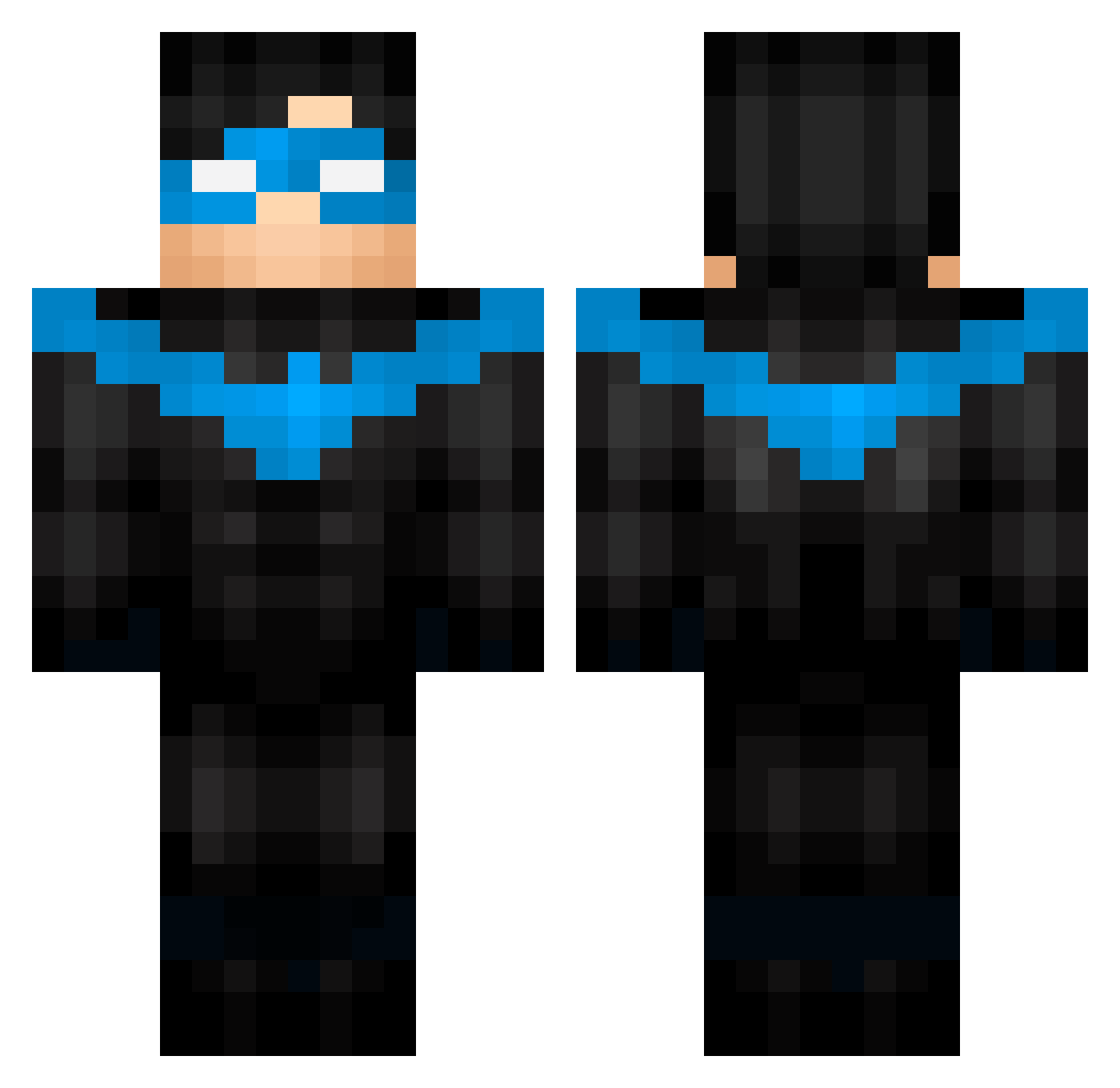 zayniee Minecraft skin, front and back view
