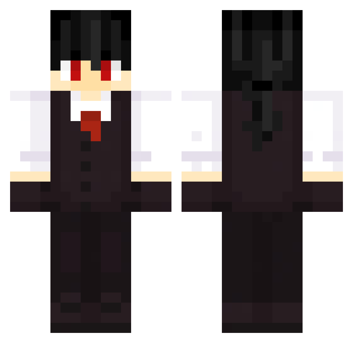 TerminaThor240 Minecraft skin, front and back view