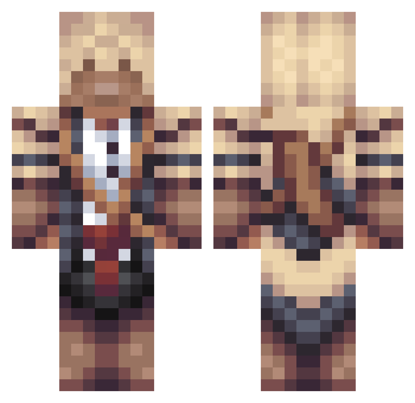 LittleDutchBoy6 Minecraft skin, front and back view