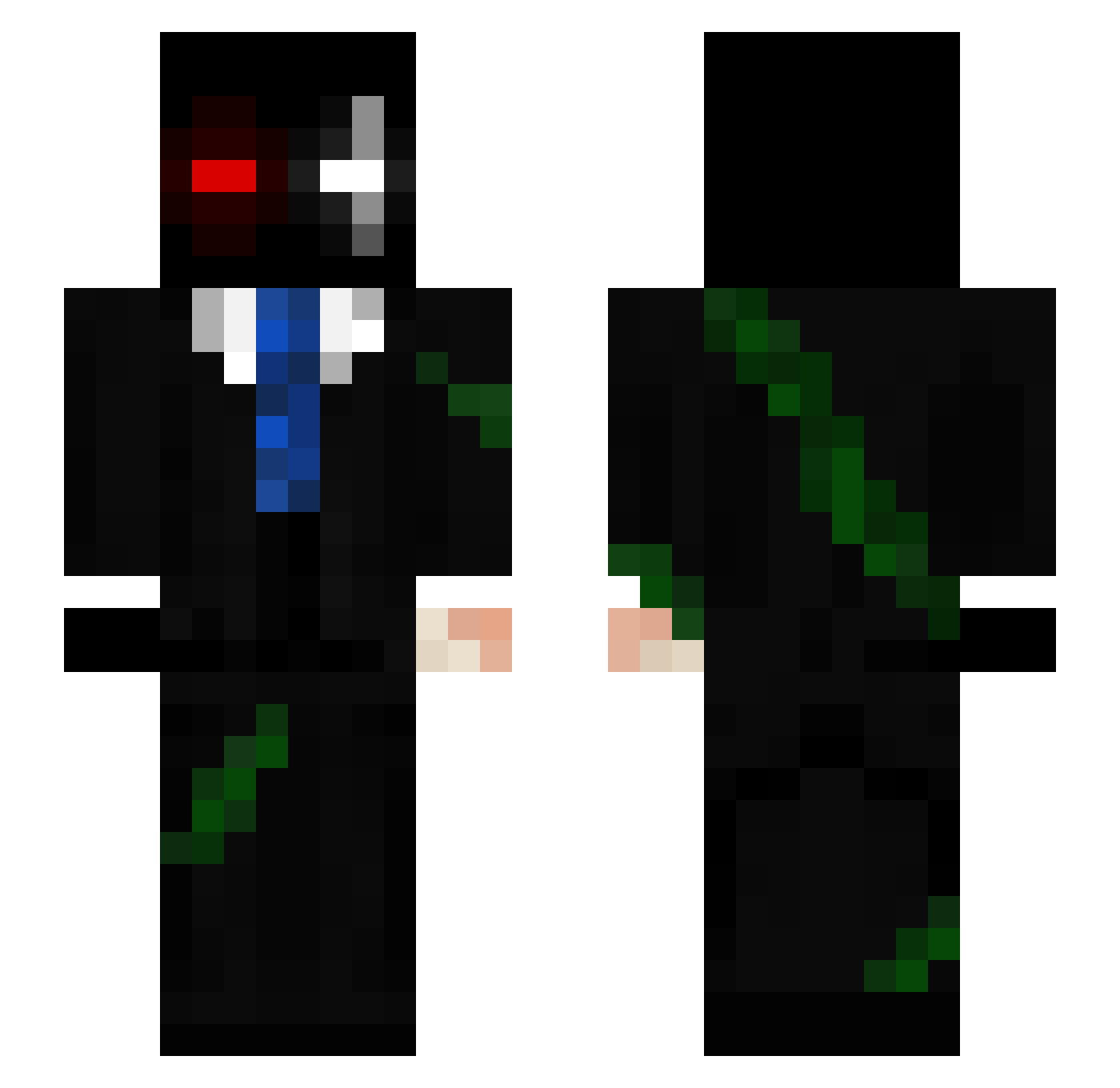 Zanq_ Minecraft skin, front and back view