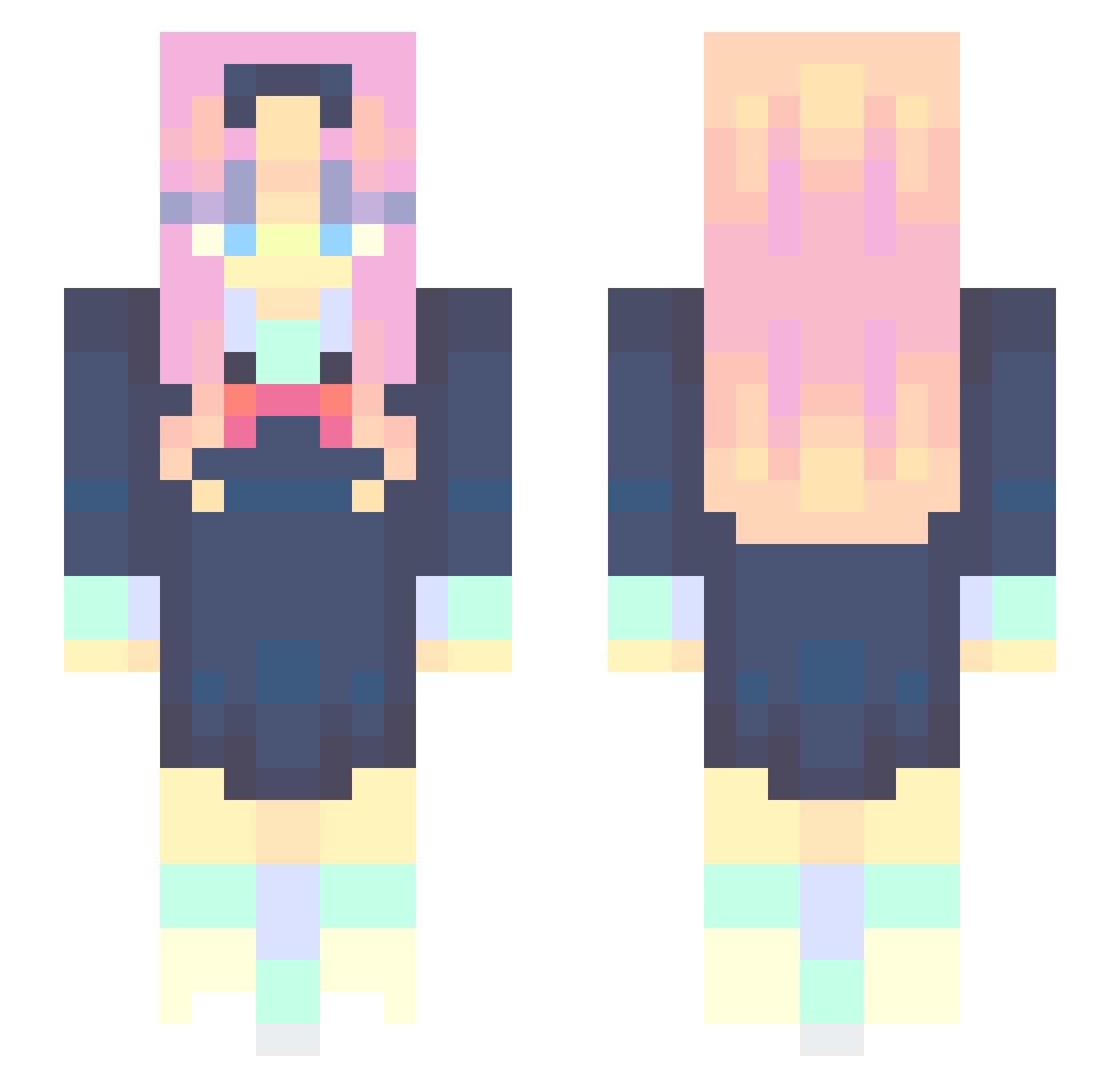 Nico3MCArtur Minecraft skin, front and back view