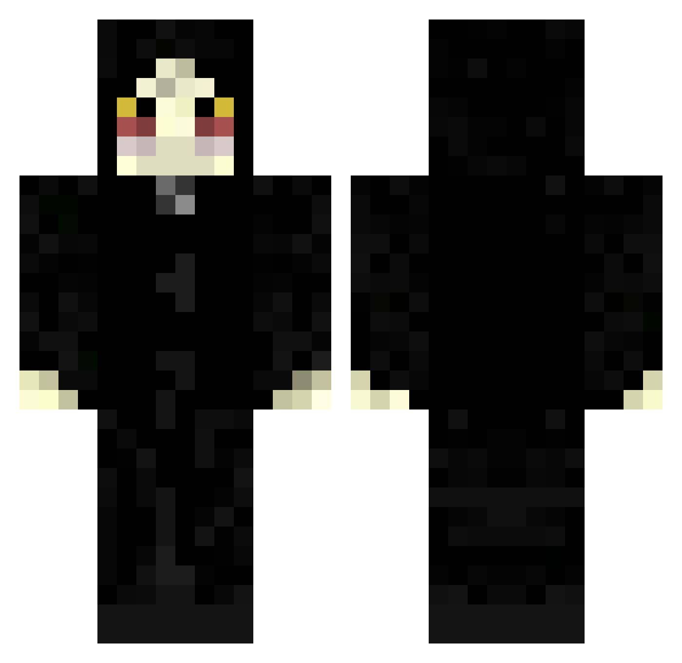DinossauroAFB Minecraft skin, front and back view