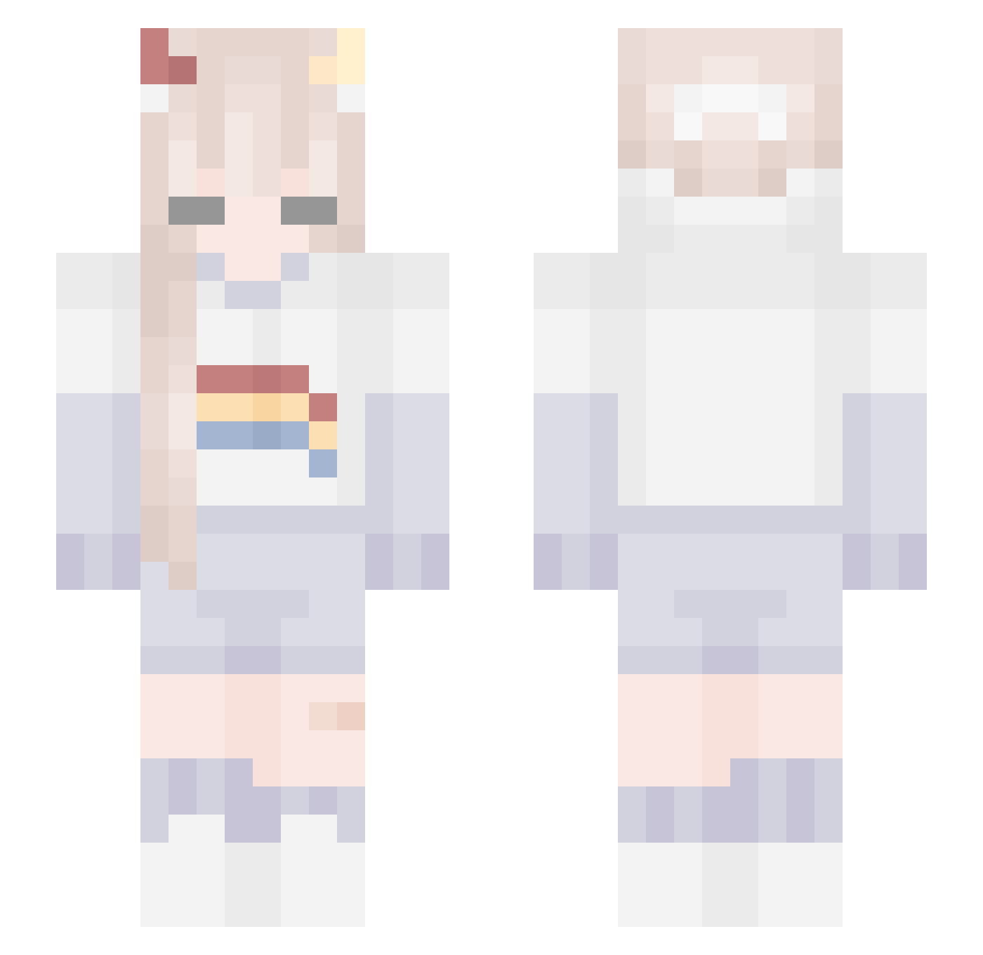 tomlp Minecraft skin, front and back view