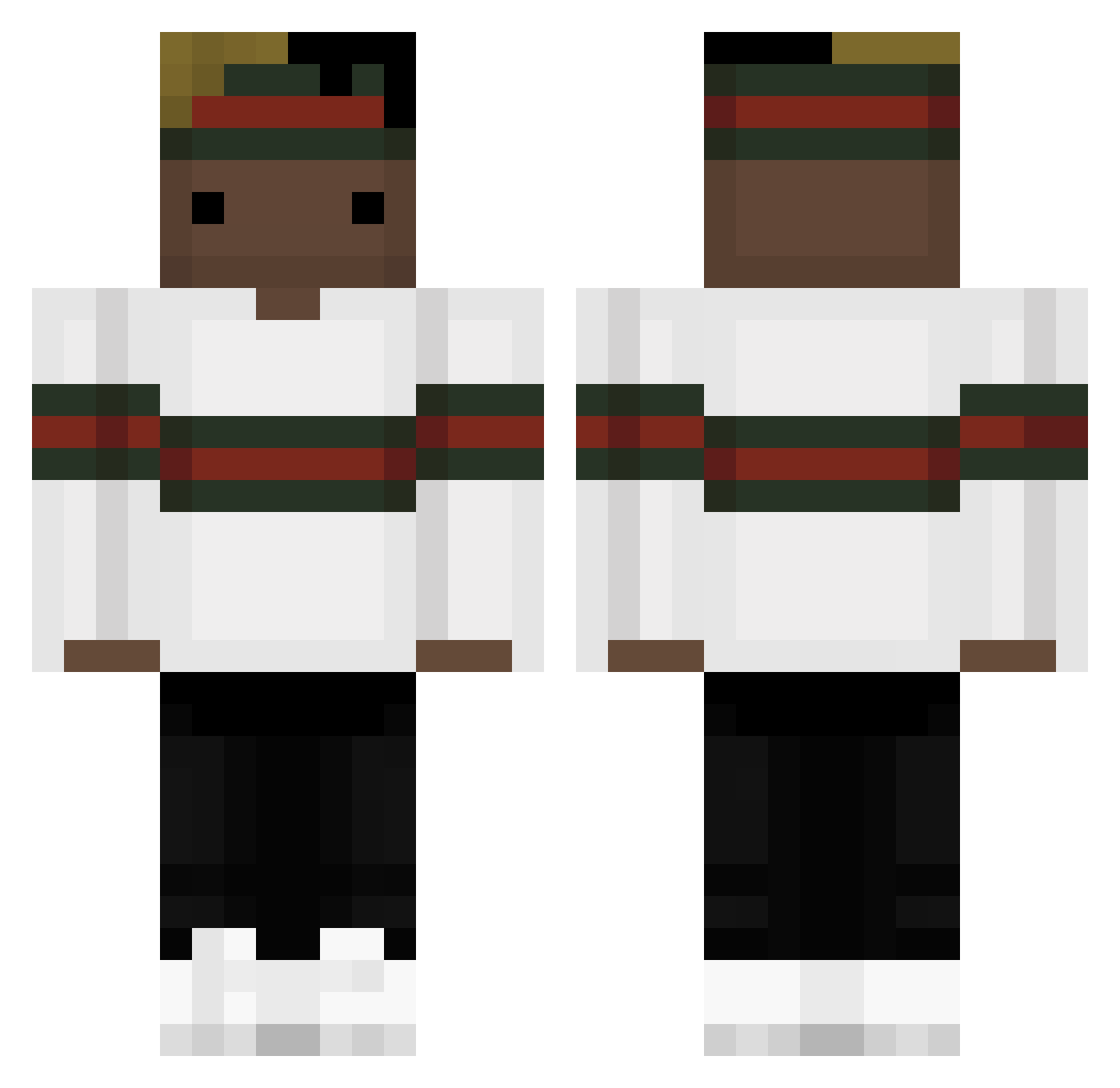 TataKordik Minecraft skin, front and back view