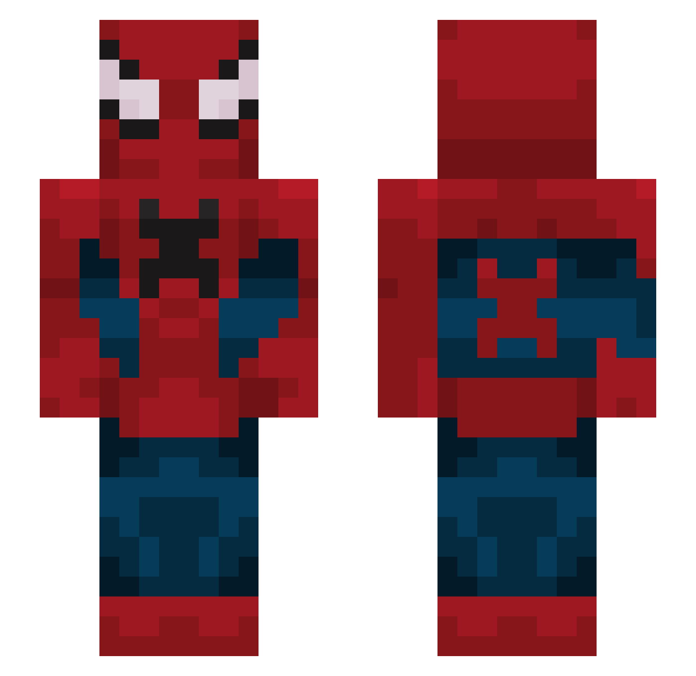 Kansung111 Minecraft skin, front and back view