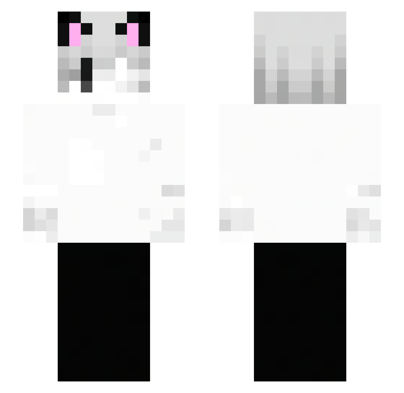 c8ii Minecraft skin, front and back view