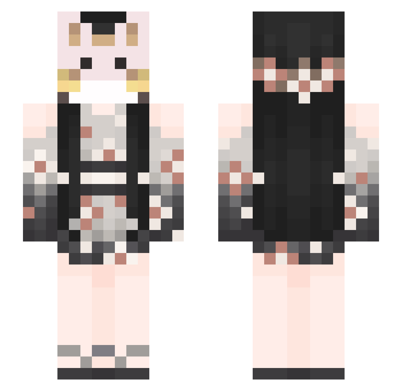 420CANCRPATIENT Minecraft skin, front and back view