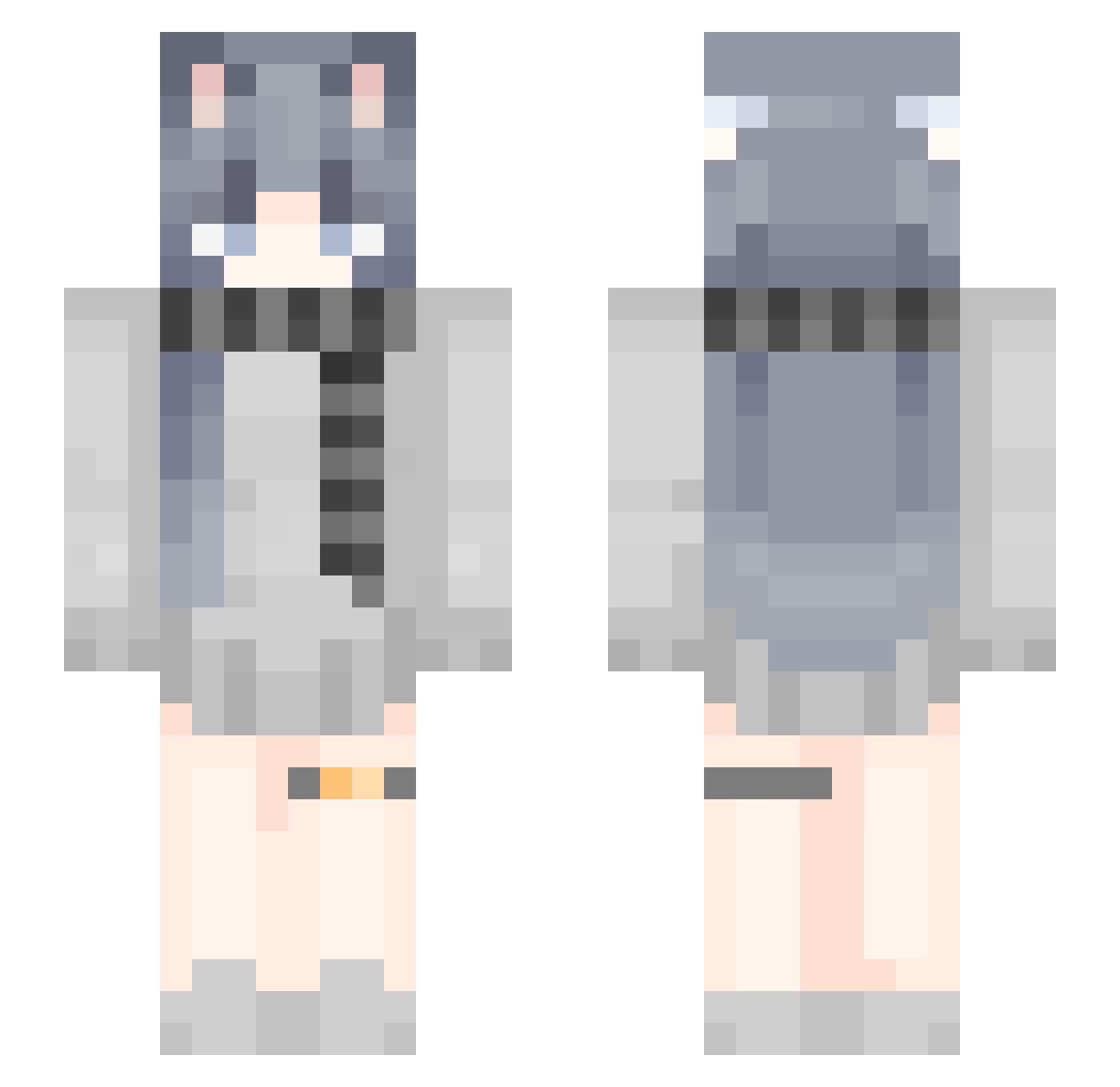 Azeri_ar Minecraft skin, front and back view