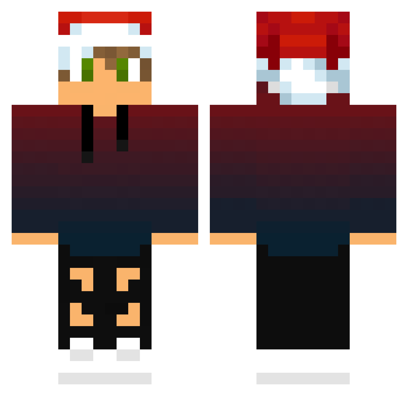gongas1075 Minecraft skin, front and back view