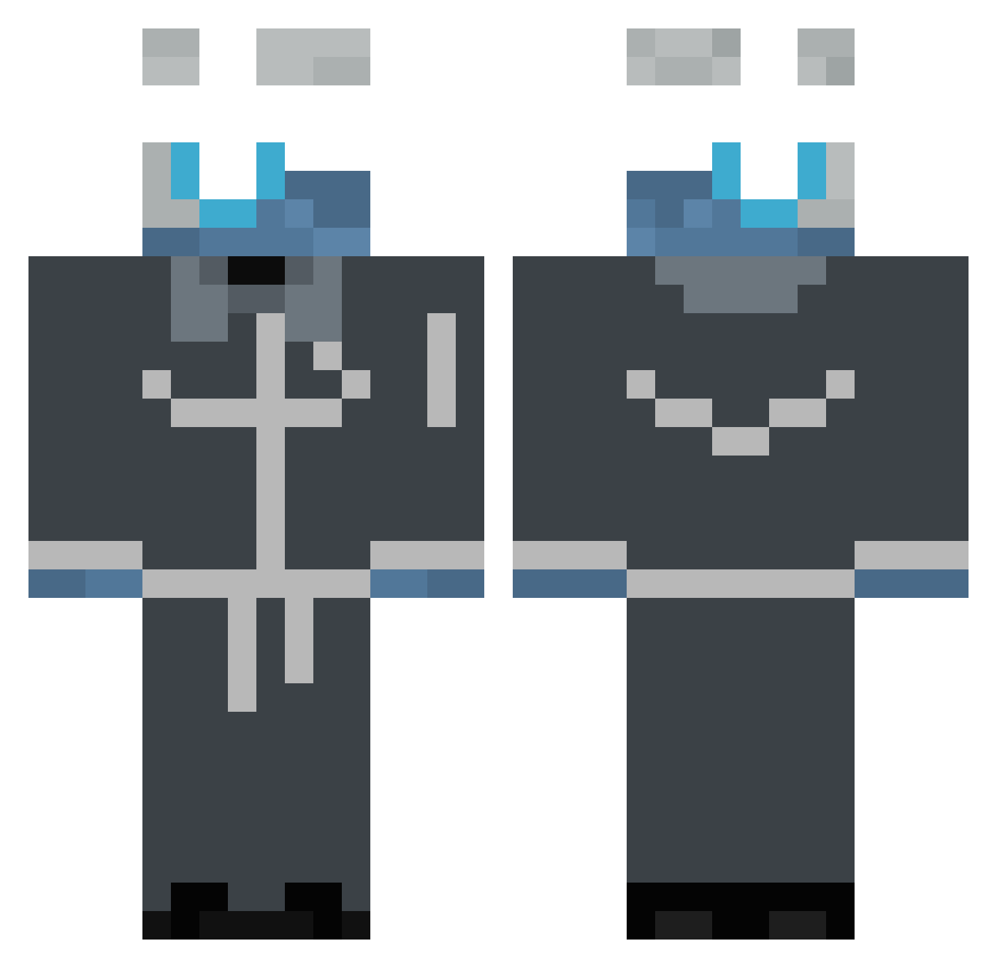 Mrkasti01 Minecraft skin, front and back view