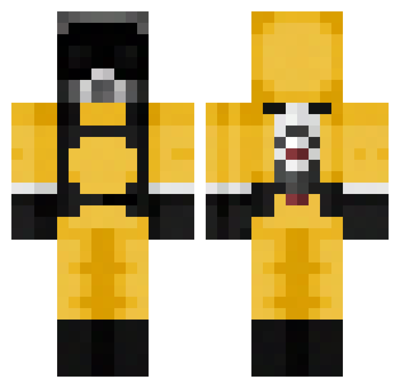Filimpatorex Minecraft skin, front and back view