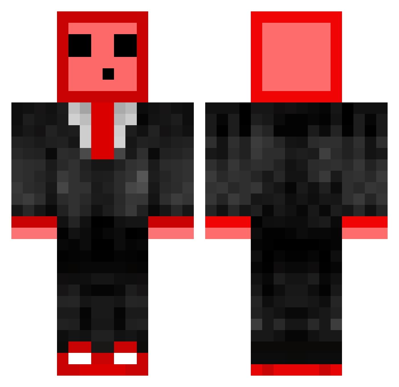 Guess Minecraft skin, front and back view