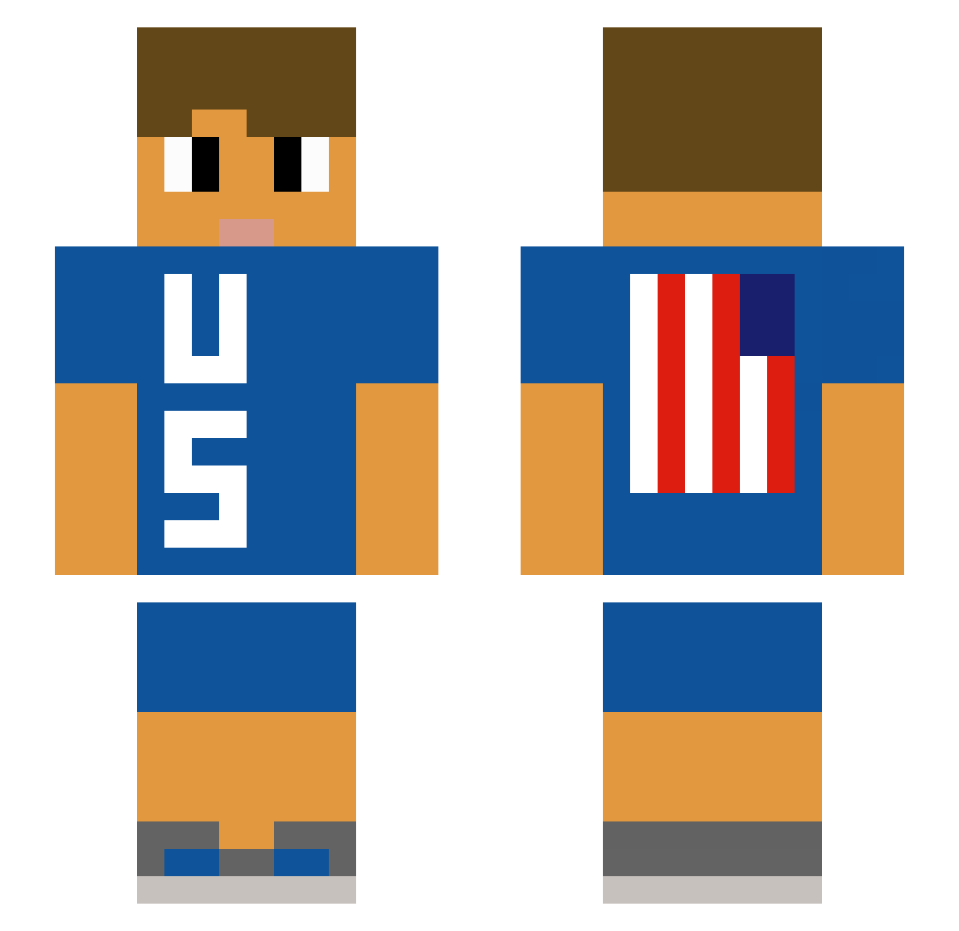 VasiliyStepanov Minecraft skin, front and back view