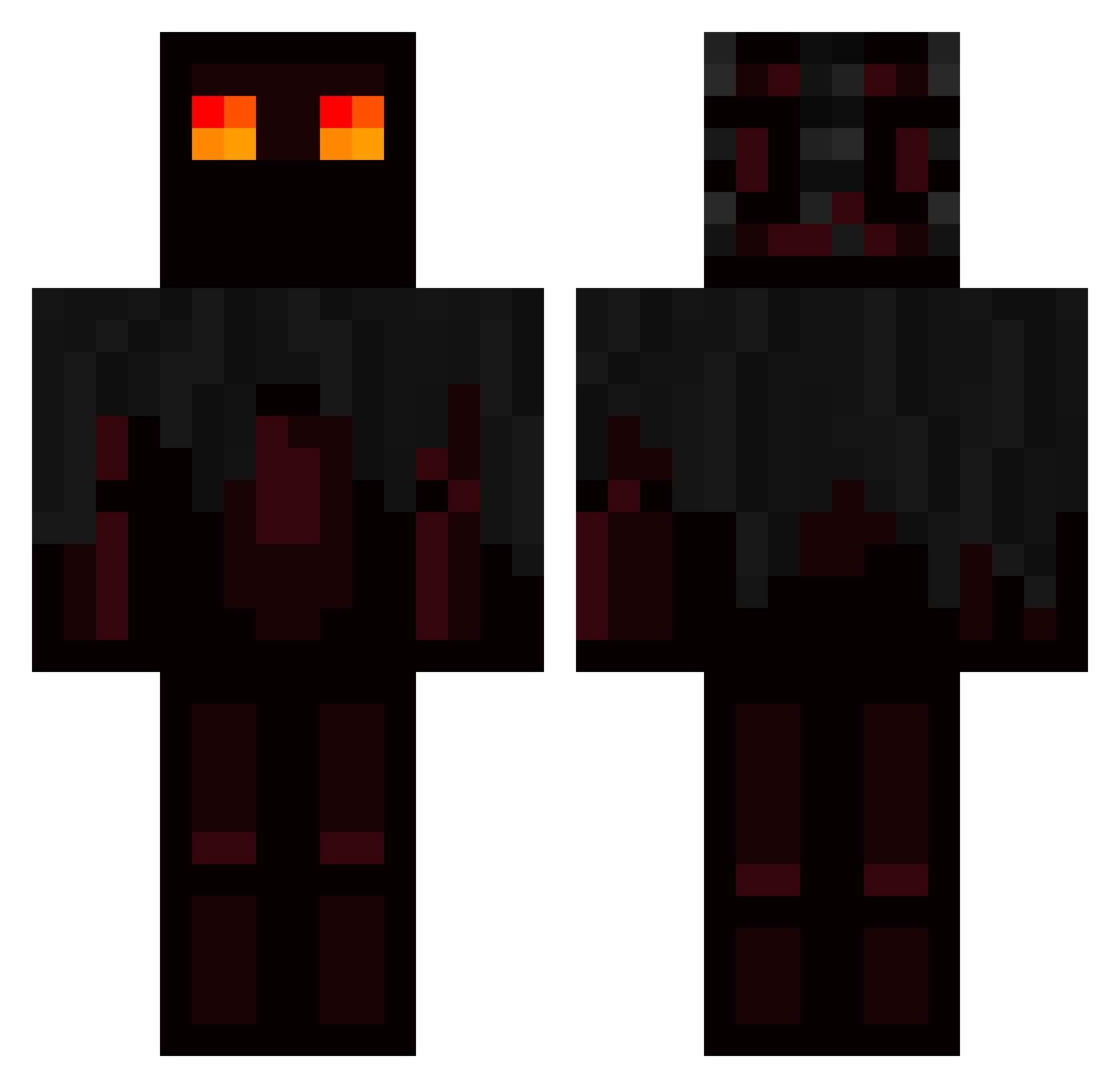 capde22 Minecraft skin, front and back view