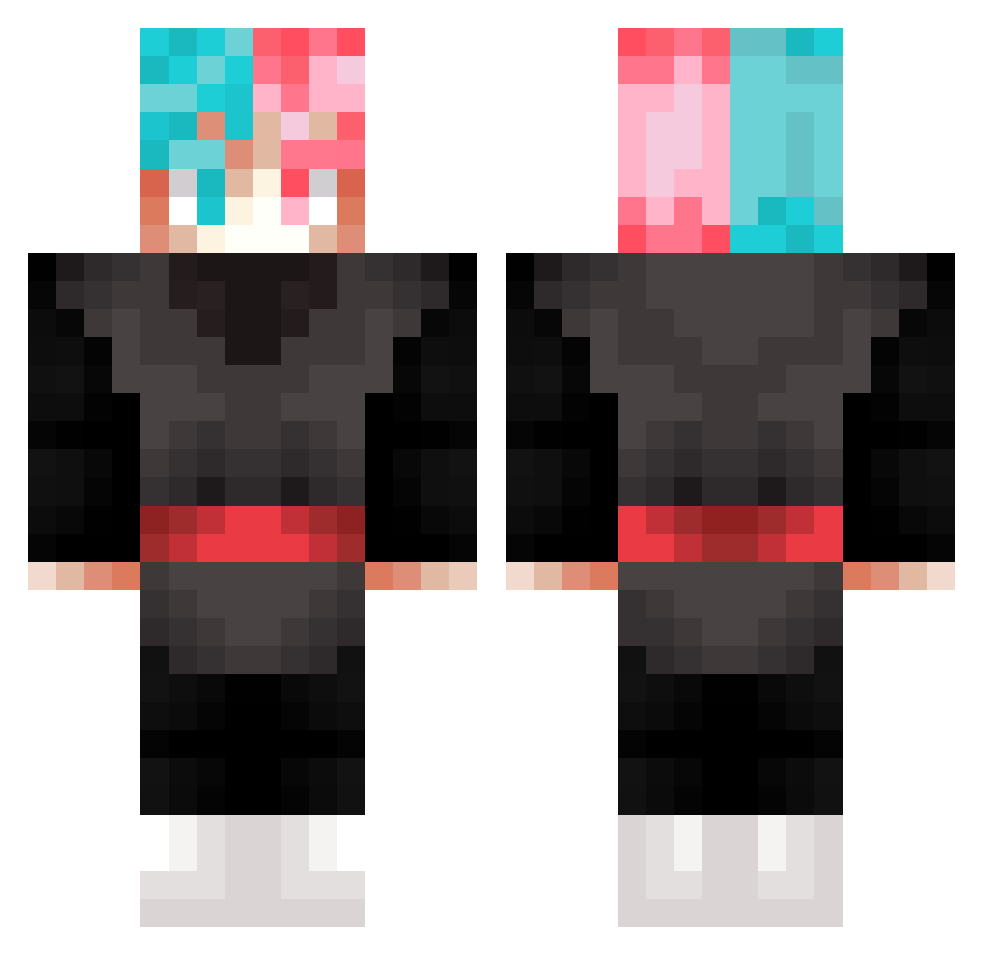 MagikzOfficial Minecraft skin, front and back view